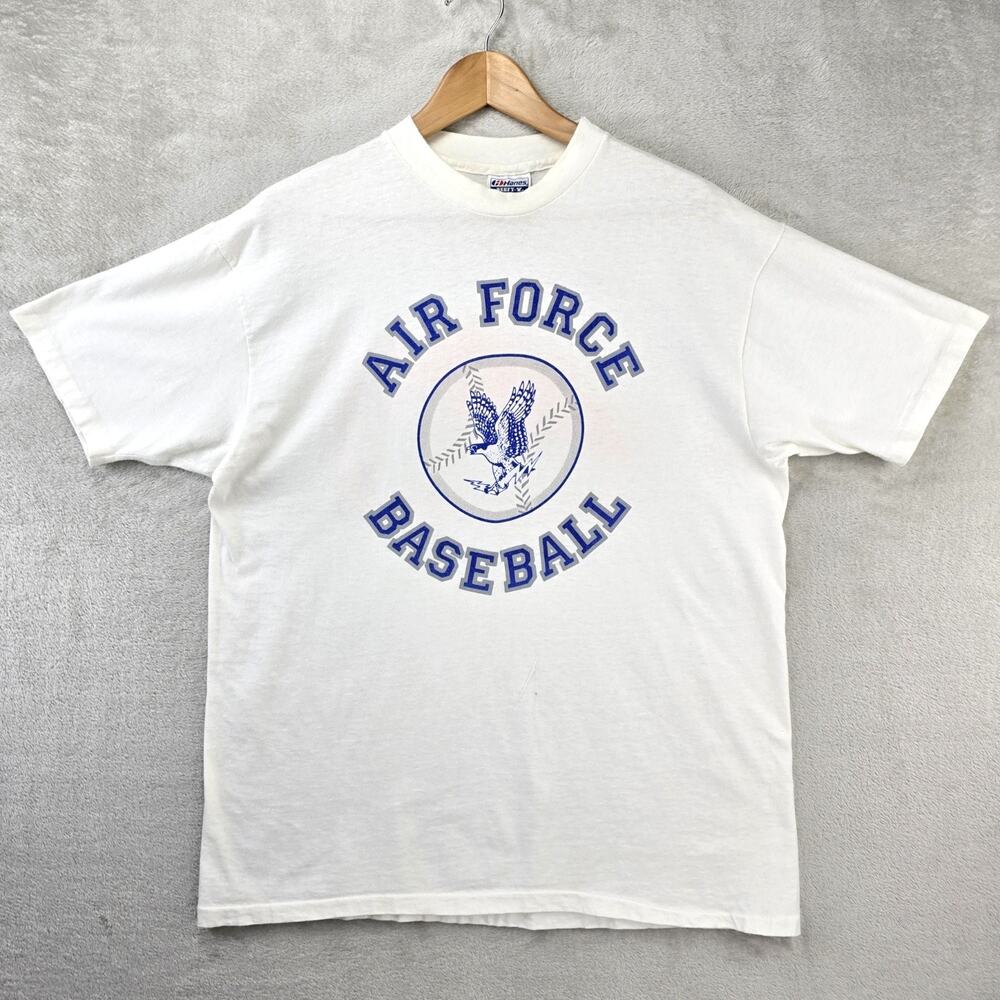 Vintage Air Force Baseball Shirt Men XL 90s Dont Bring Ot Weak USA Single Stitch